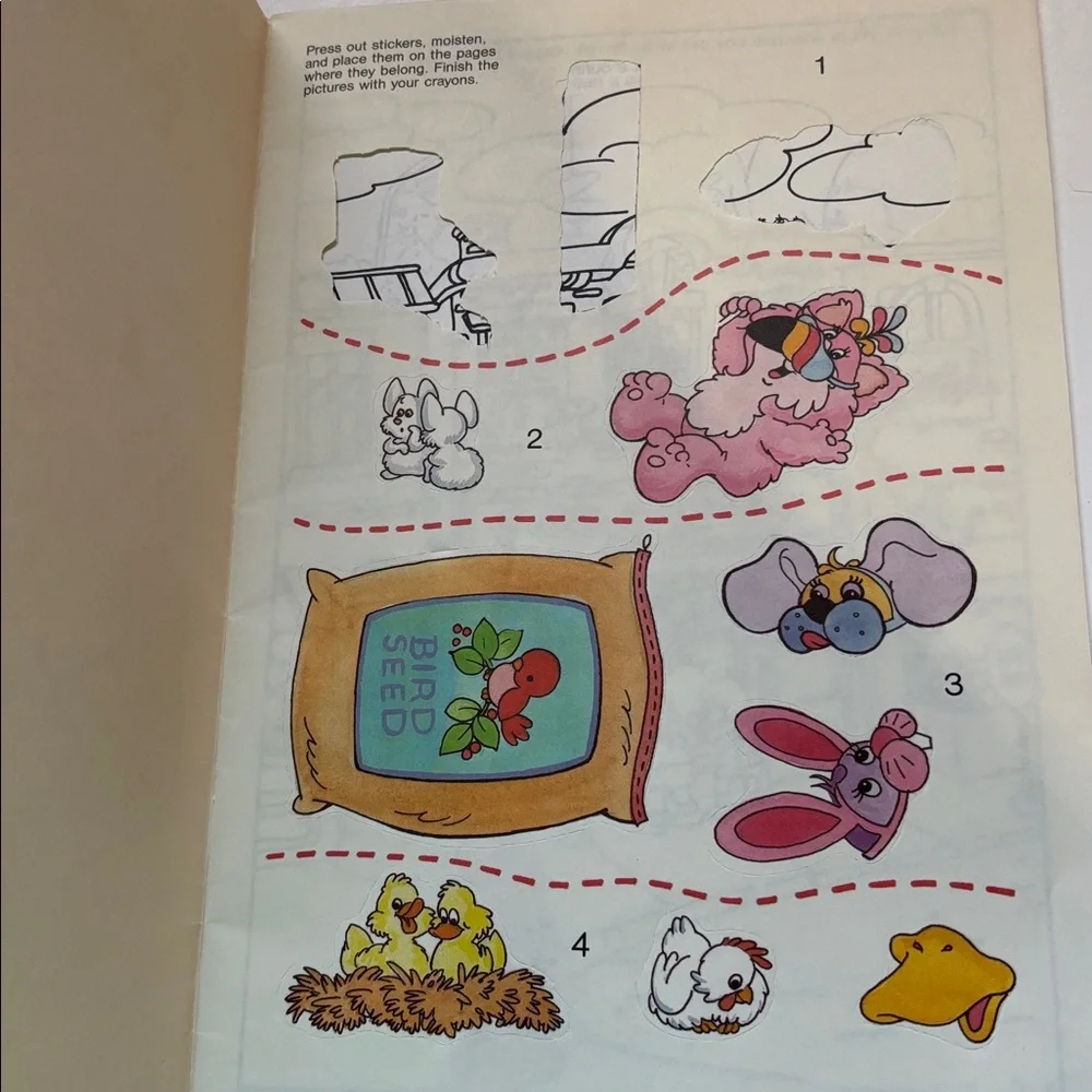 Purr Tenders Coloring Book Purr Tenders paint with Water 1980s Purrrtenders